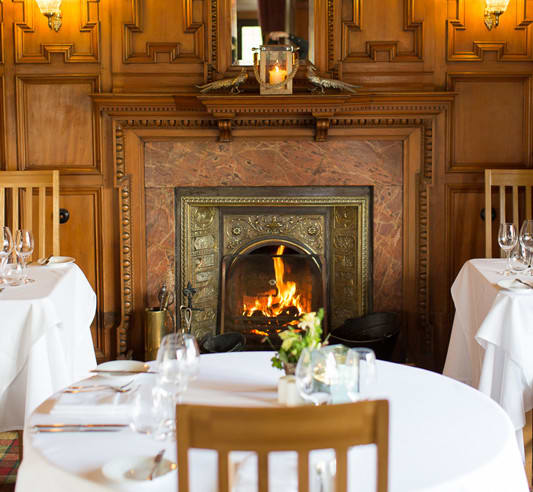 restaurant fireplace