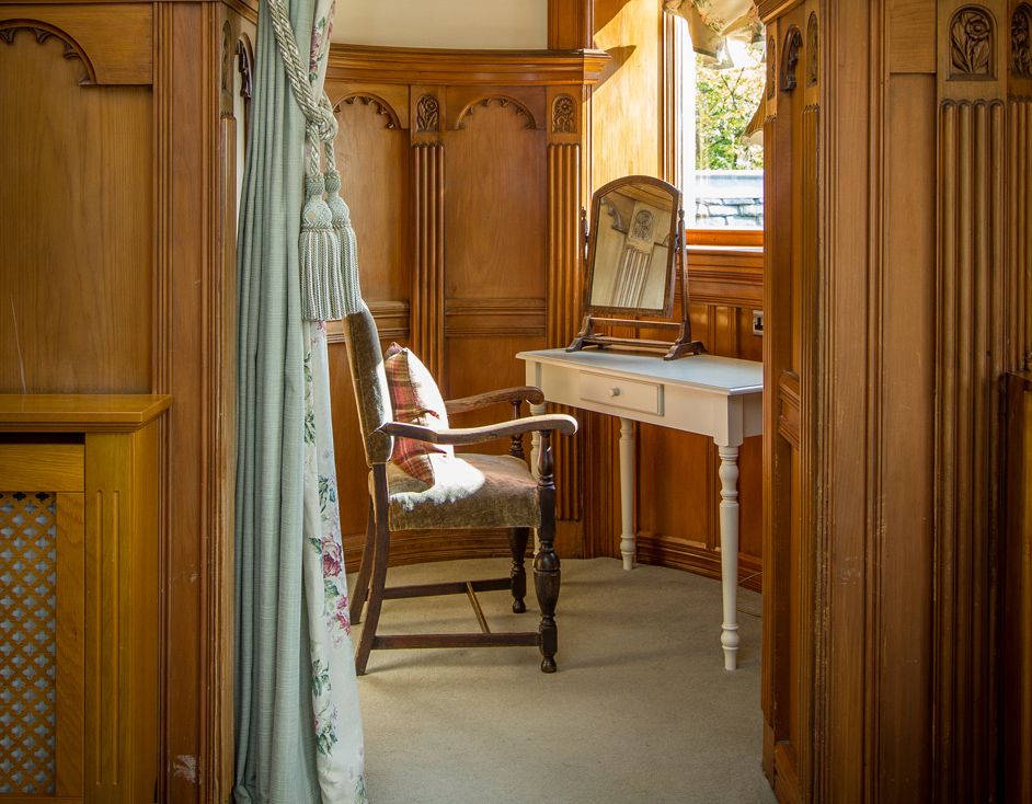 chair at dressing table